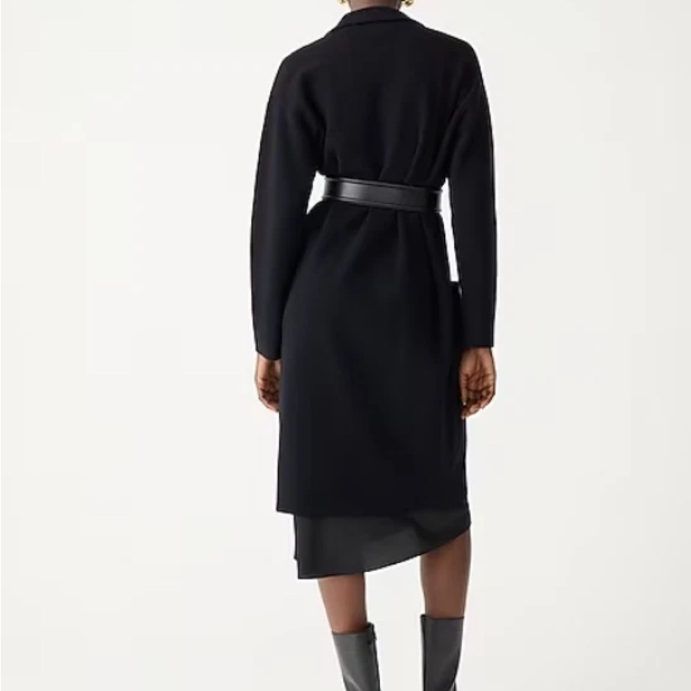 Jcrew Ella open-front long sweater-blazer in Black - Picture 3 of 9